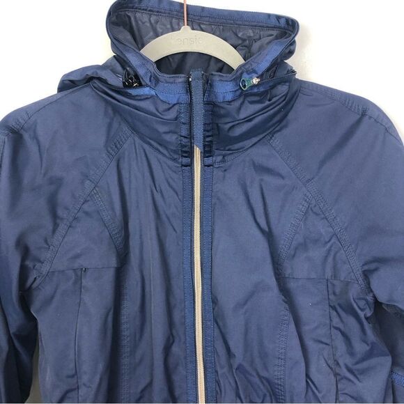 LULULEMON | Fo Drizzle Rain Jacket Deep Navy Blue Zip Front Women’s Size 6 - Picture 5 of 15